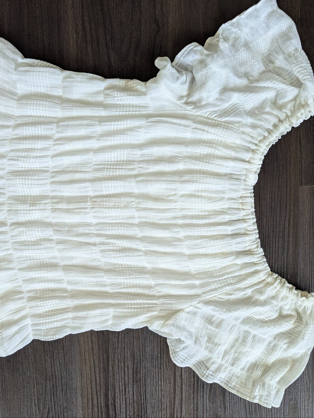 Max Studio White Tiered Dress Mini Medium Boho Cottagecore Flowy Romantic - Picture 9 of 9